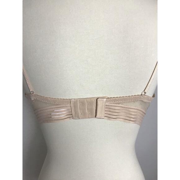 No Brand Lingerie Wireless Bra Polka Dot Mesh Semi Sheer - Picture 7 of 7